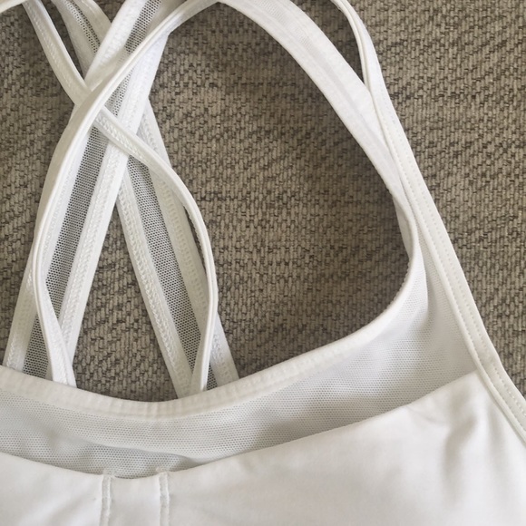 White Lululemon Sports Bra - Picture 3 of 6